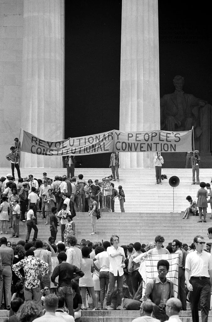 Black Panther Convention, Lincoln Memorial, Washington, D.C., 1970