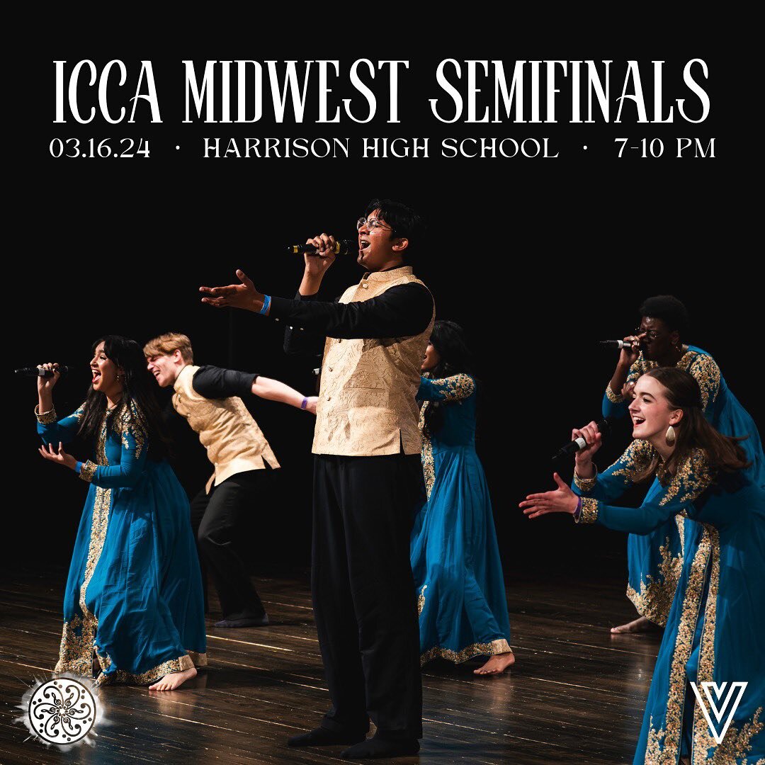Only FOUR more days until Dhamakapella competes in the ICCA Midwest Semifinal in Harrison, OH! 🎉🎉🎉 Come see us and eight other teams from across the Midwest compete to go to Finals in New York City! Make sure to buy your tickets at the link in our