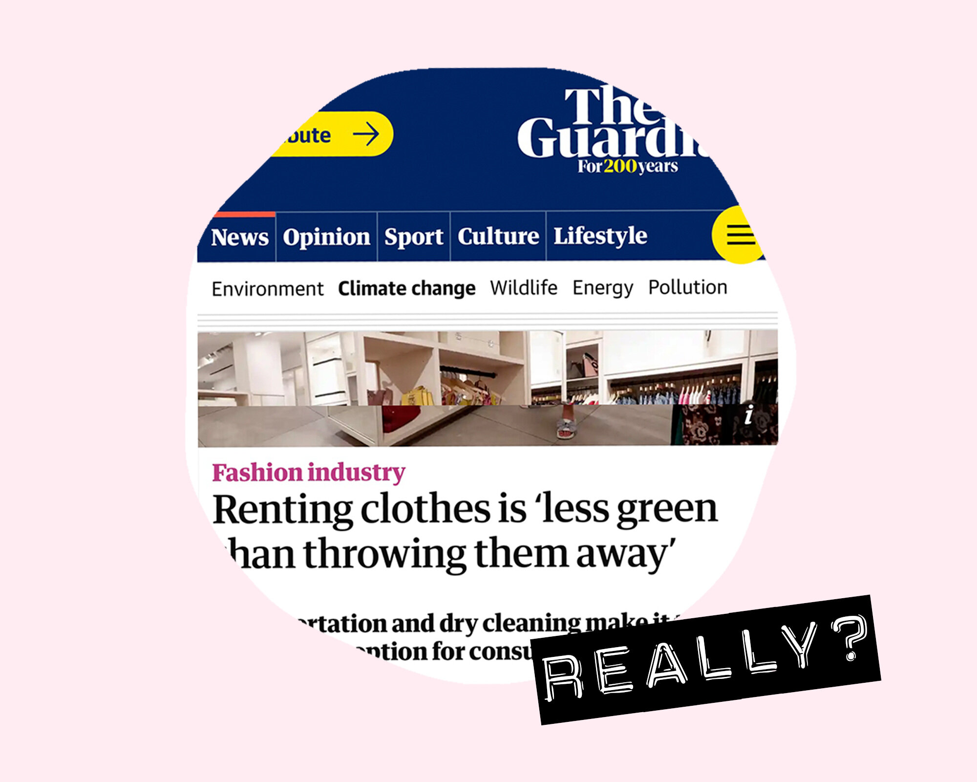 Dear Guardian, Renting Clothes is NOT Less Green Than Throwing Them Away If You Do It Right