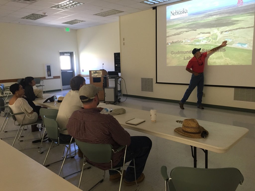  Rangeland expert Jerry Volesky discussed his research as the University of Nebraska, Gudmundsen Laboratory 