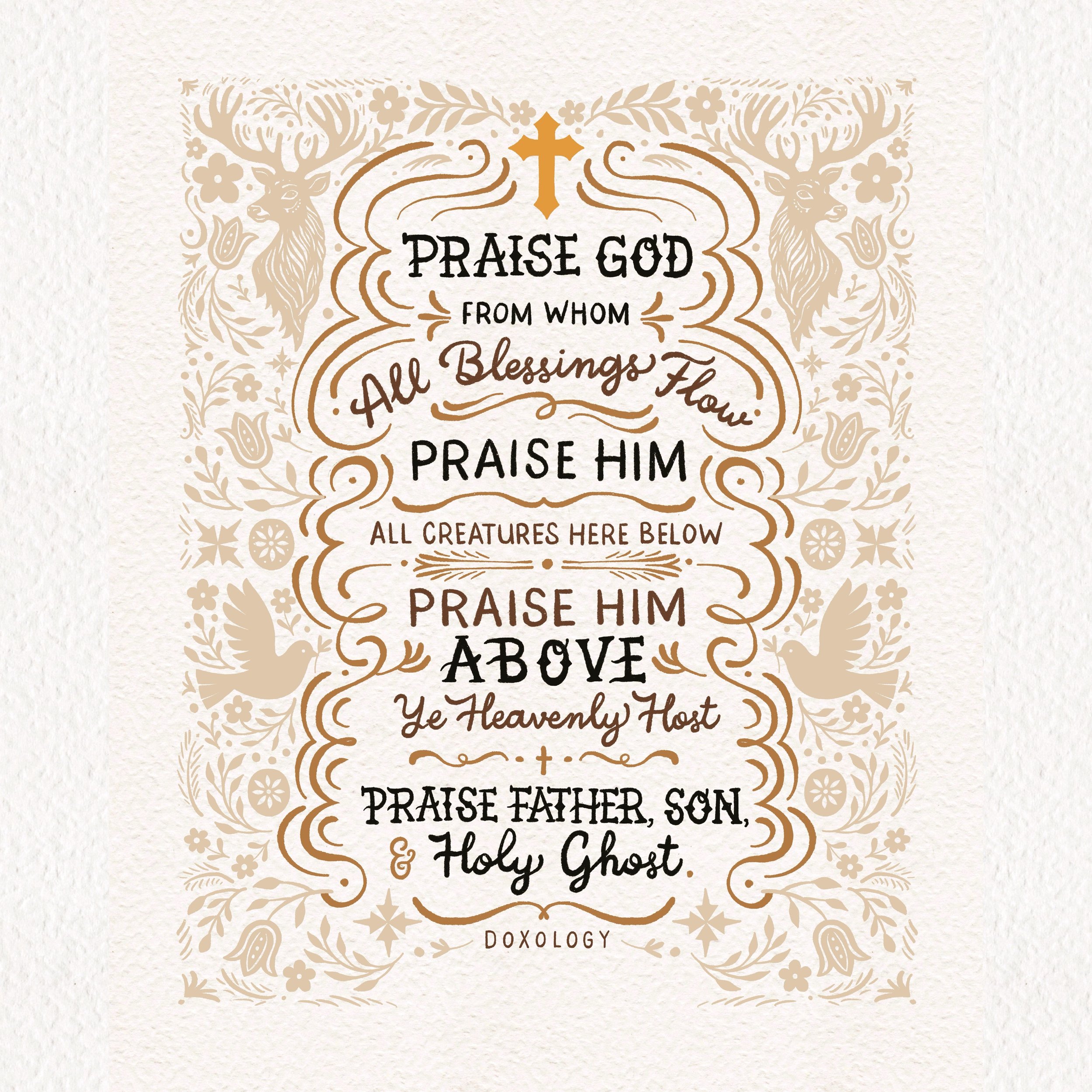 Doxology in Angelic 16 x 20" Digital Art Print Download