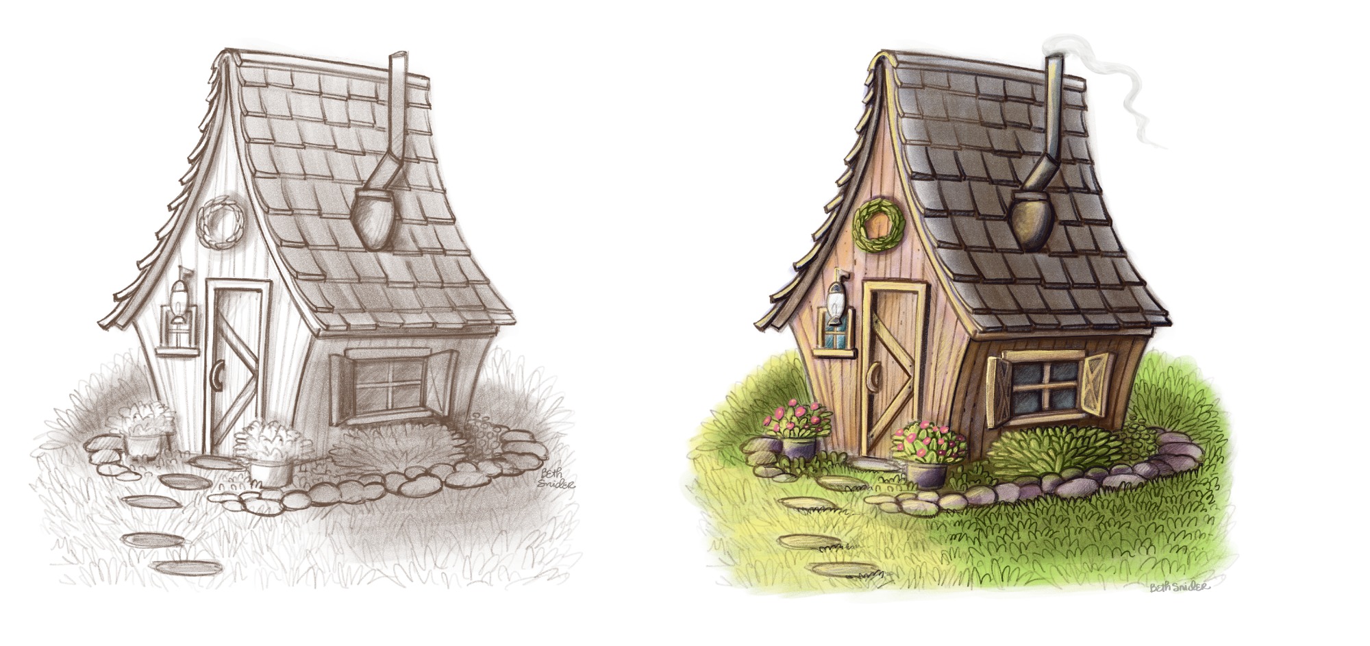 Houses Sketch and Color 2 .jpg