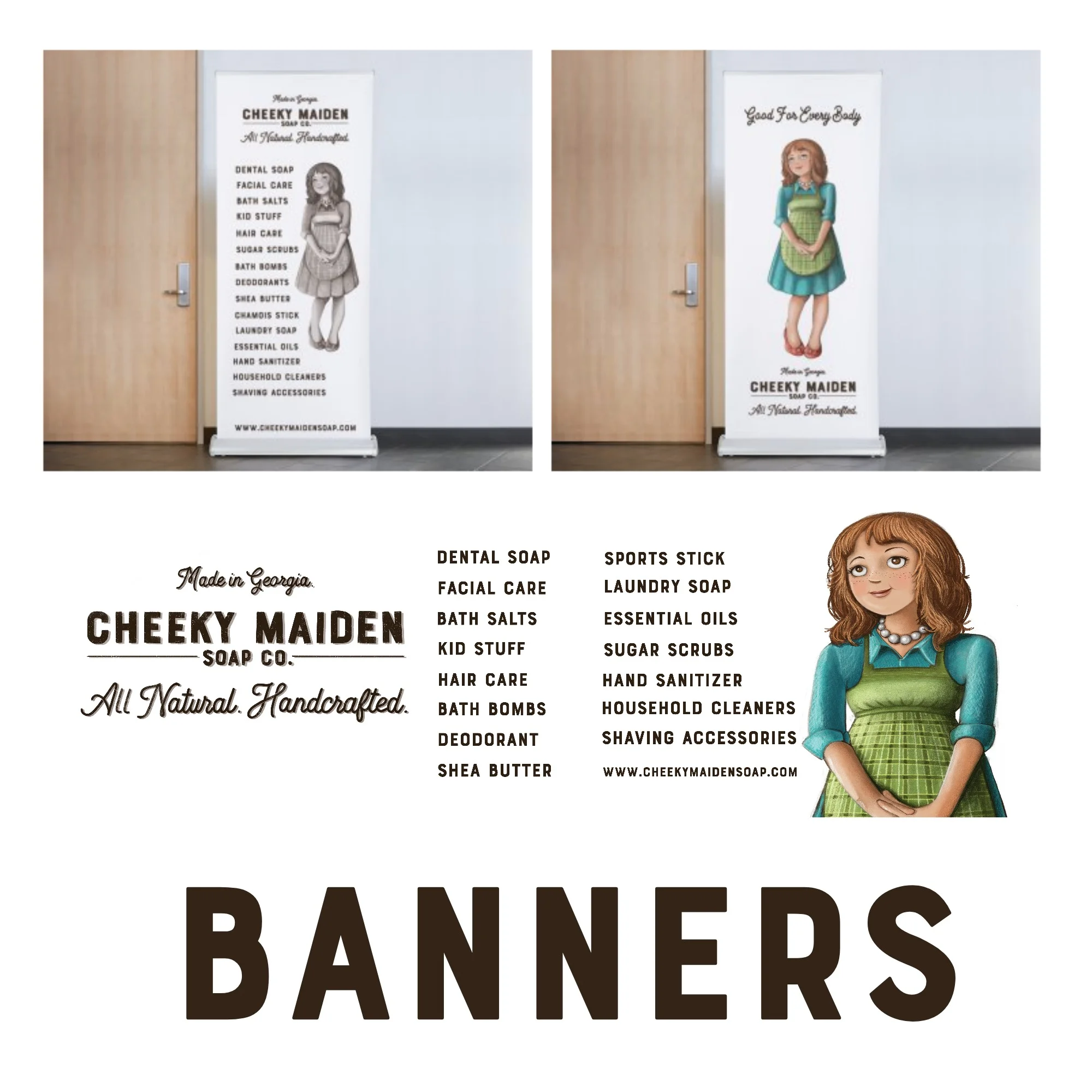 Cheeky Maiden Banners