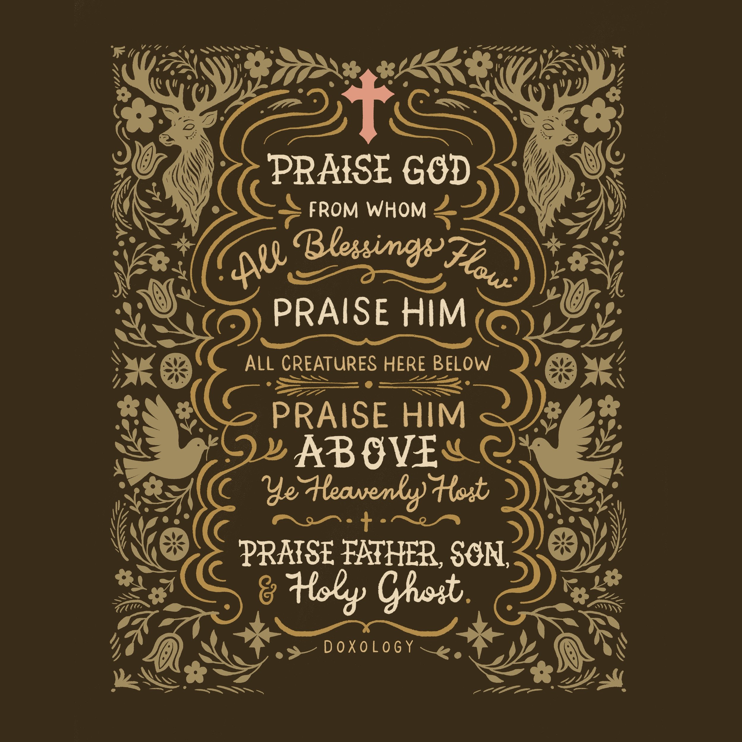 Doxology in Bronze 16 x 20" Digital Art Print Download