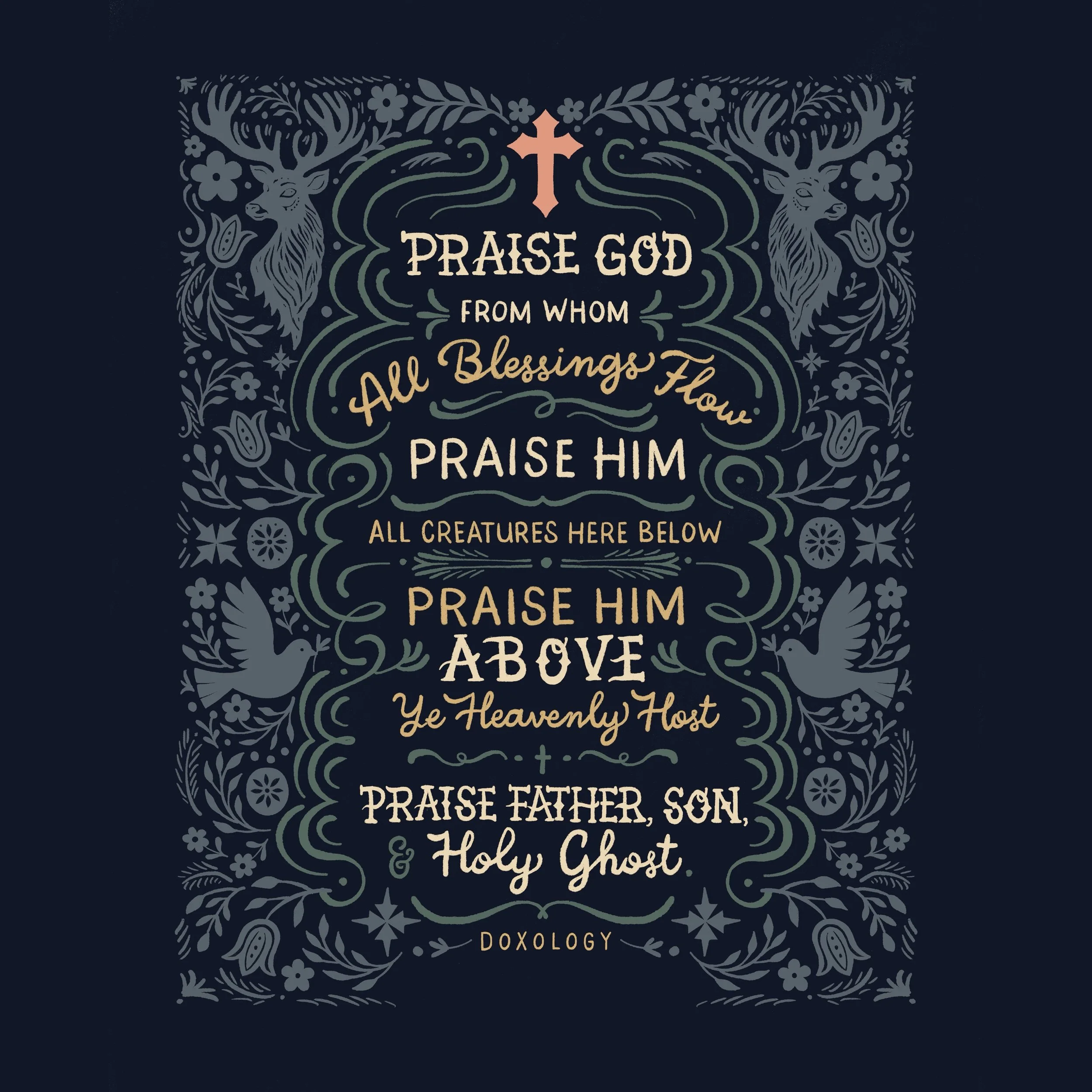 Doxology in Midnight 16 x 20" Digital Art Print Download