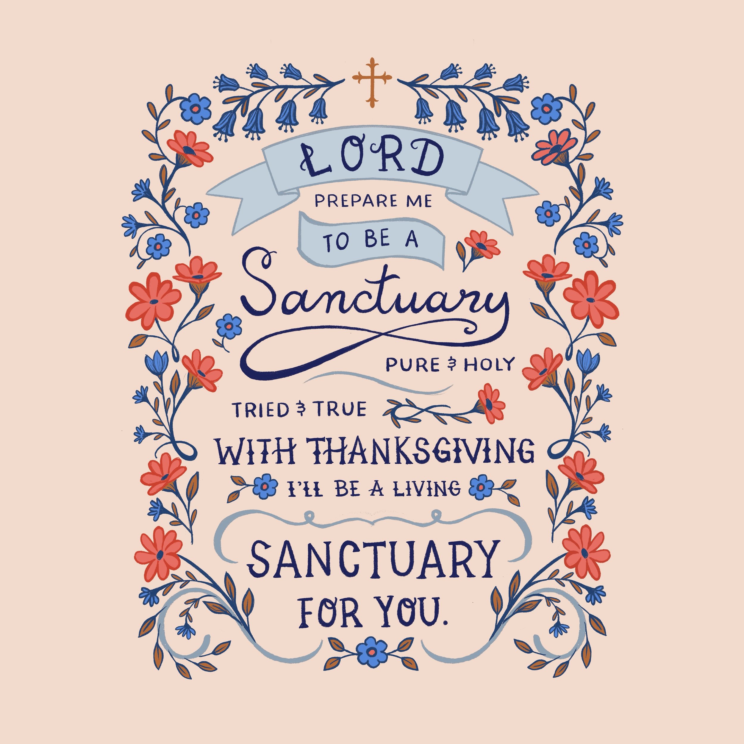 Sanctuary in Mixed Berries 16 x 20" Digital Art Print Download