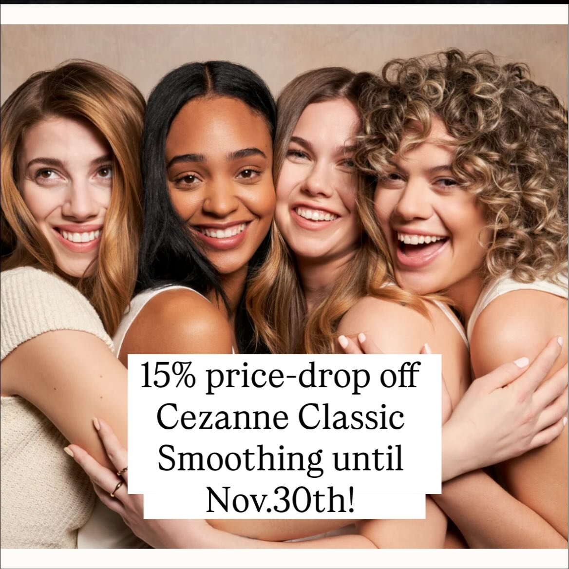 Black Friday sale @ alixarthurdesign.com until Nov. 30th on Cezanne Classic Smoothing. Book Now!!!
&bull;
&bull;
&bull;
#alixarthurdesign #cezannesmoothingtreatment #cezannehair #cezanneprofessional #cezannekeratintreatment