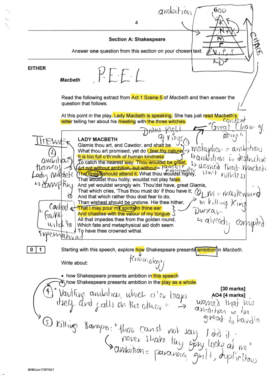 GCSE English Literature Paper 1 Macbeth 2017 Model Answer First gcse-english-literature-paper-1-macbeth-2017-model-answer-first