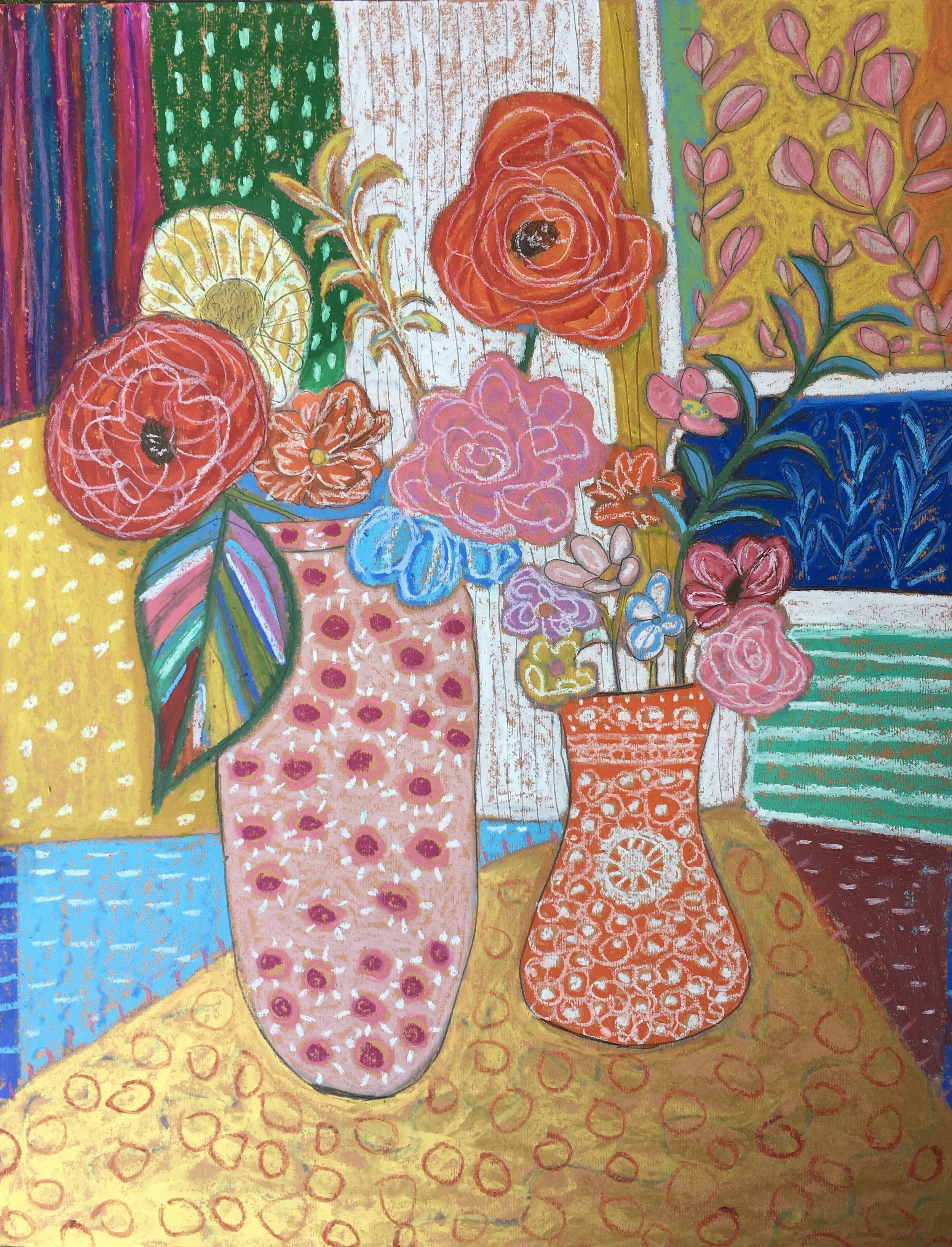 “Hot House Flowers” A3 size art print