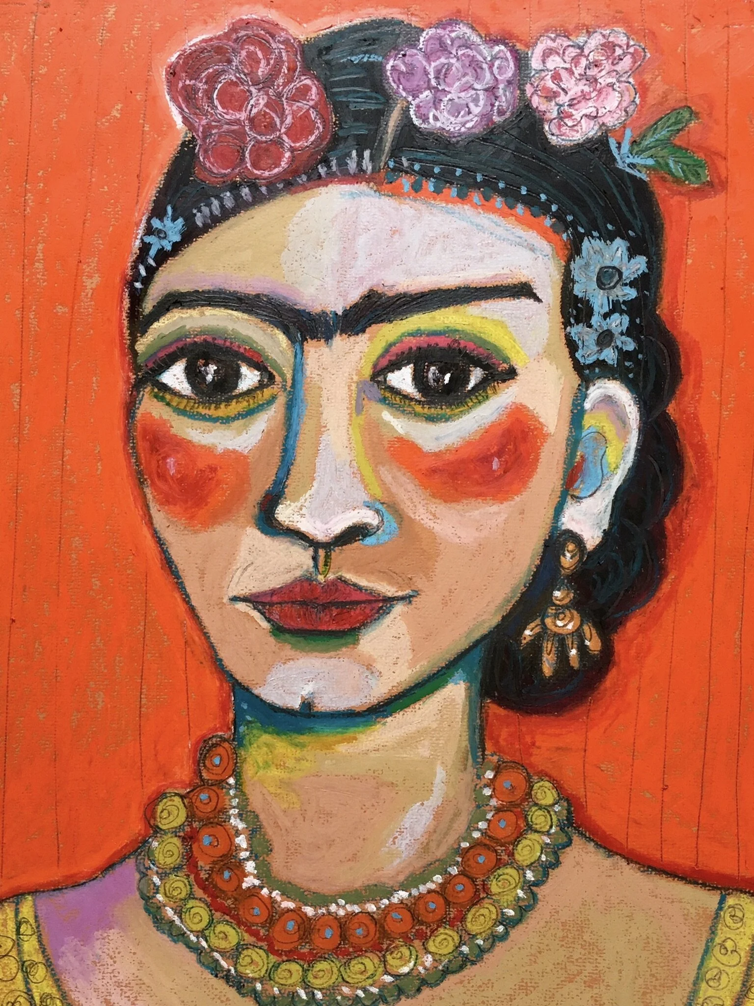 “Frida in Yellow” A3 size art print