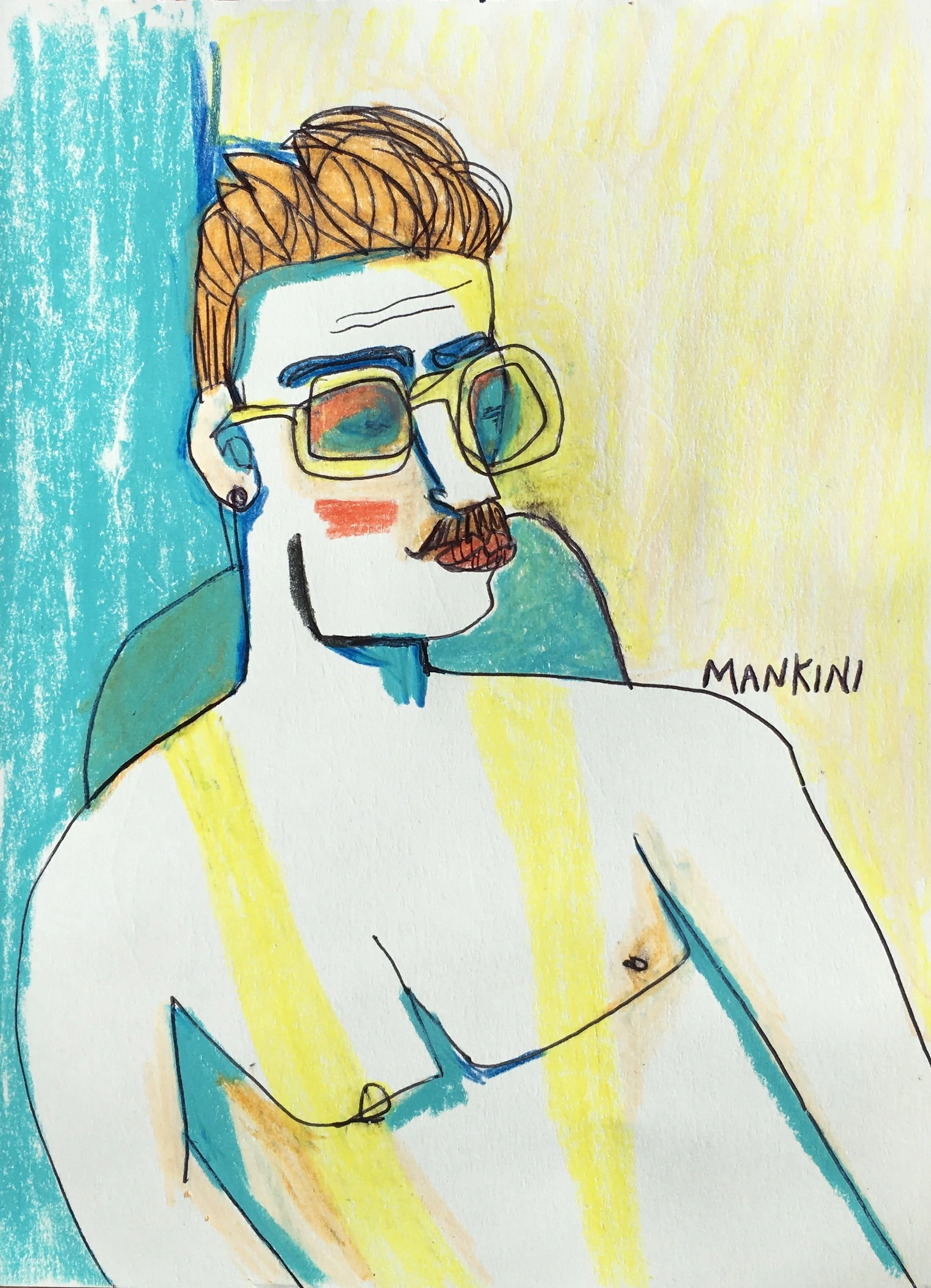 “Mankini” A5 size original