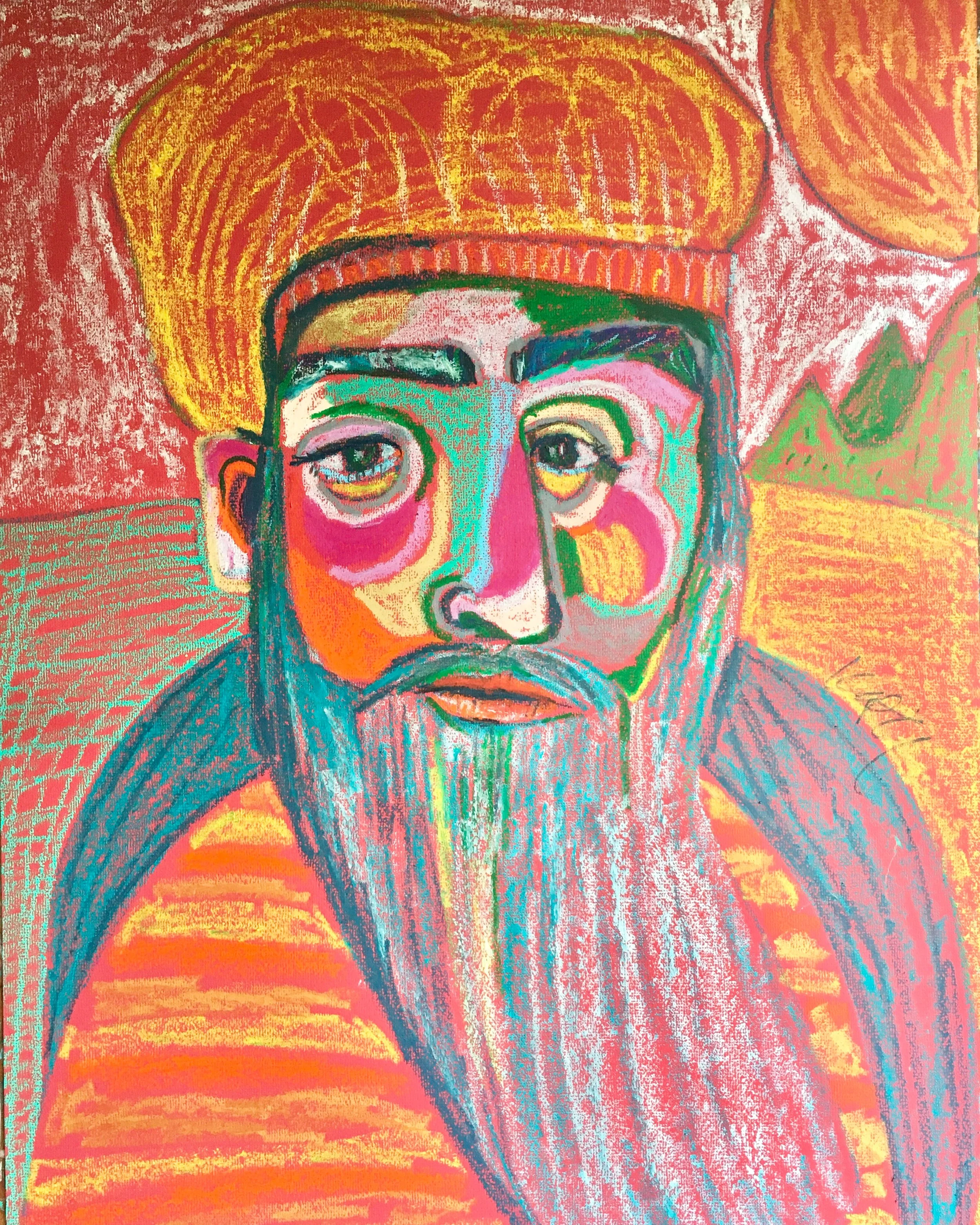 “Golden Sun” original on paper