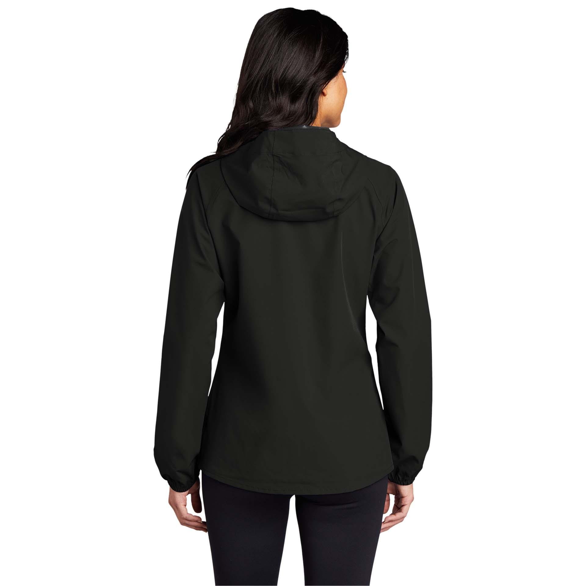 L407 Port Authority Ladies Rain Jacket Back side.jpg