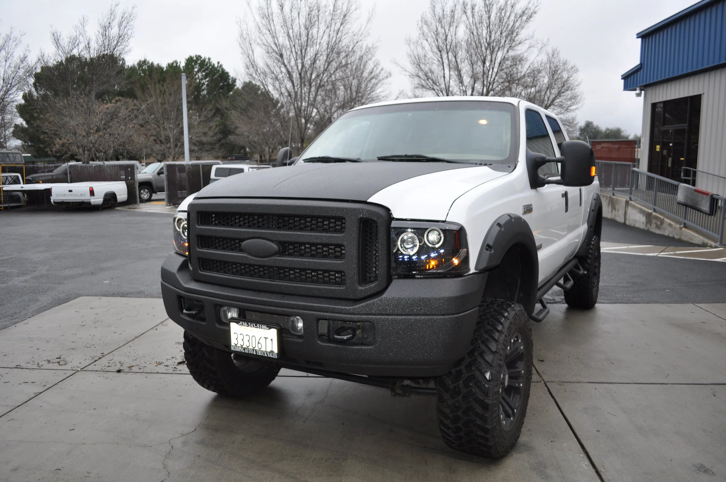 Grille and bumper lining
