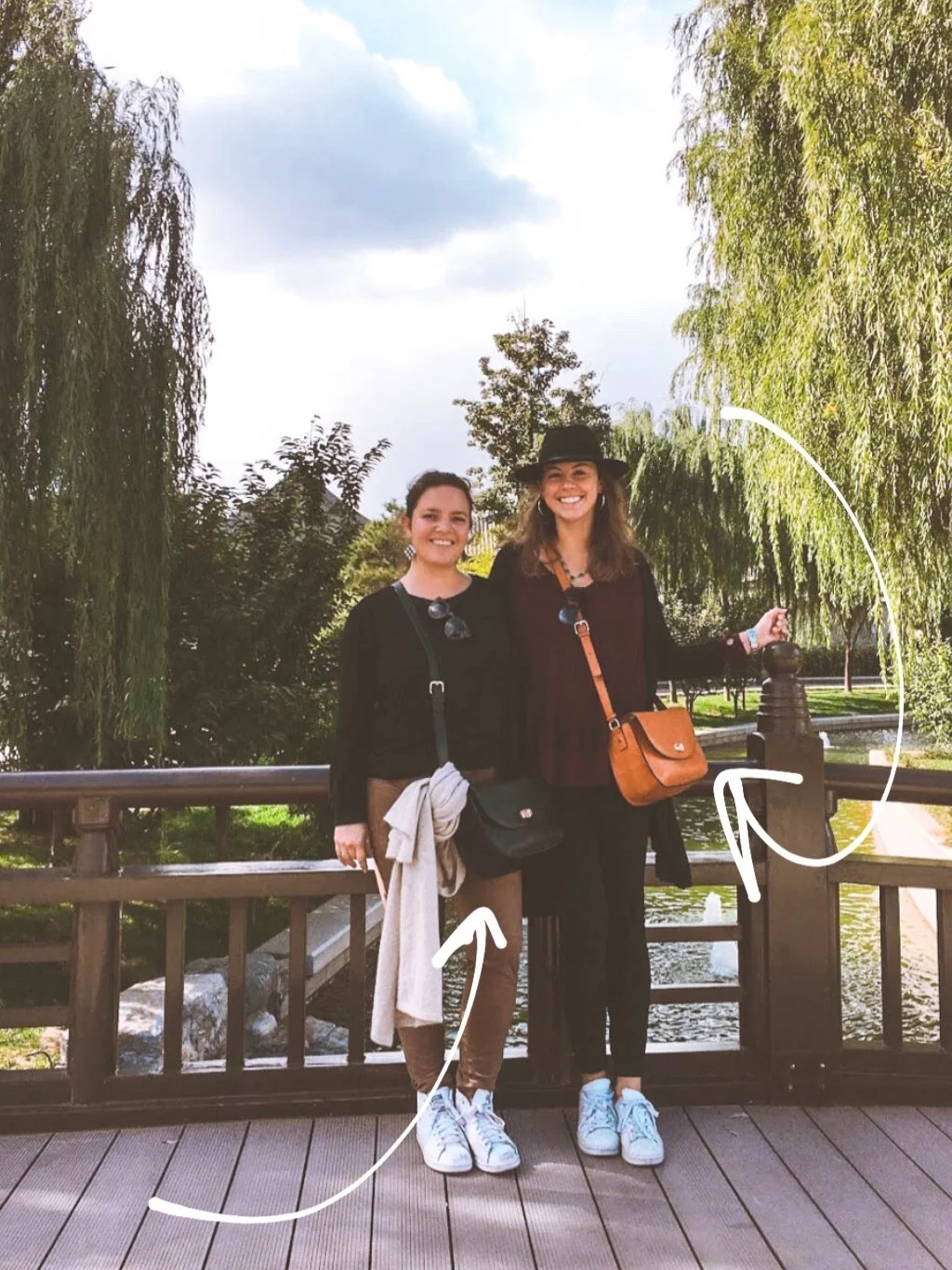 Showing off our lo & sons bags in beijing, china!