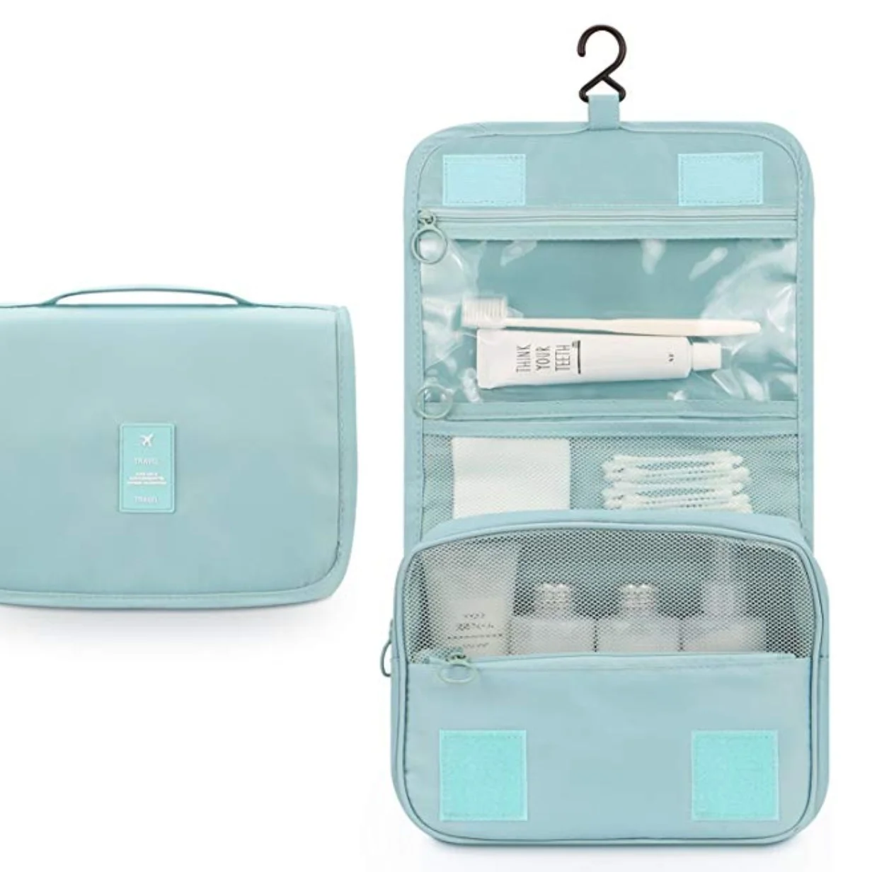 Amazon sells a variety of toiletries bags just like this one .
