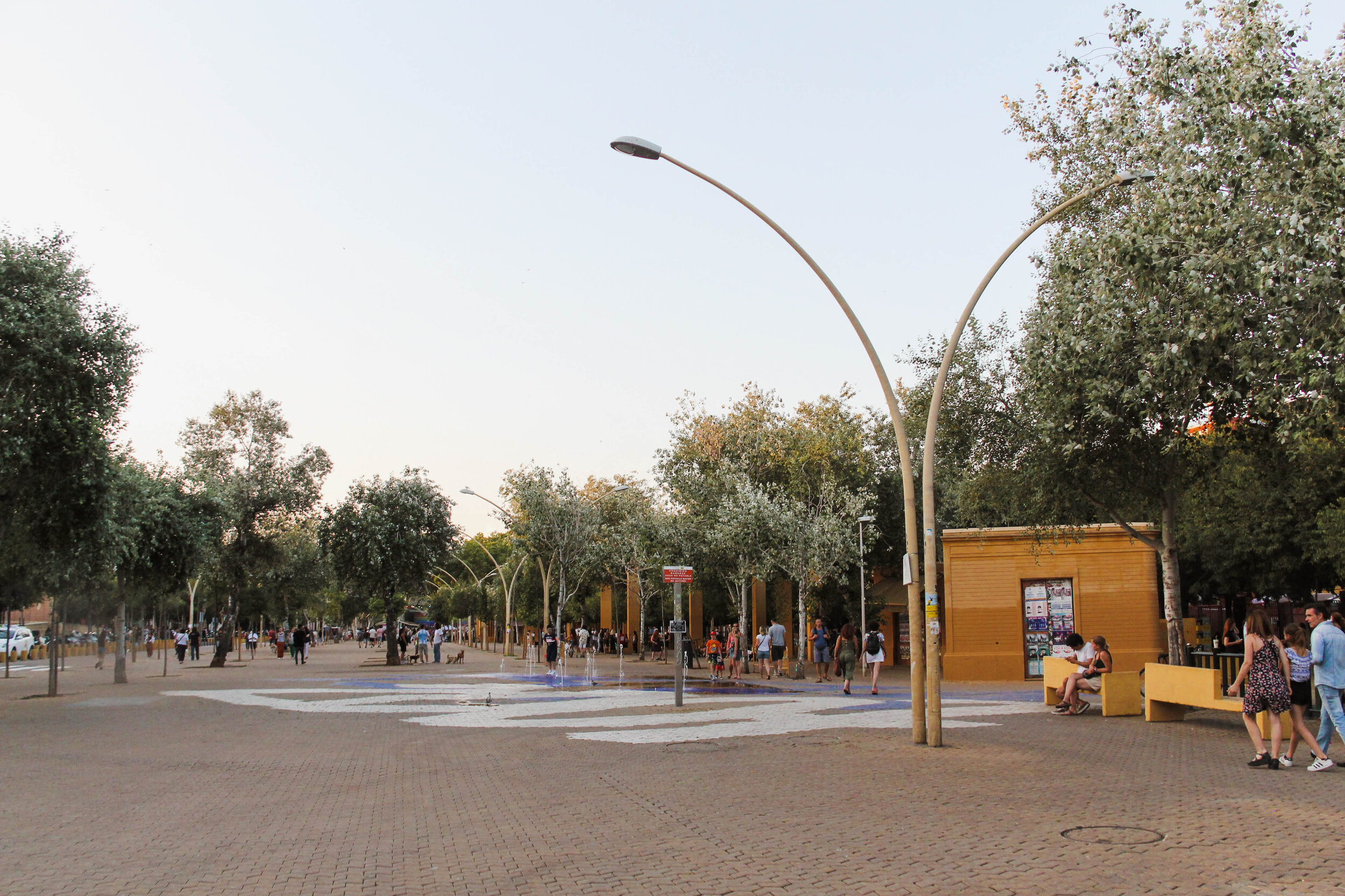 Alameda de Hercules during the lazy daytime.