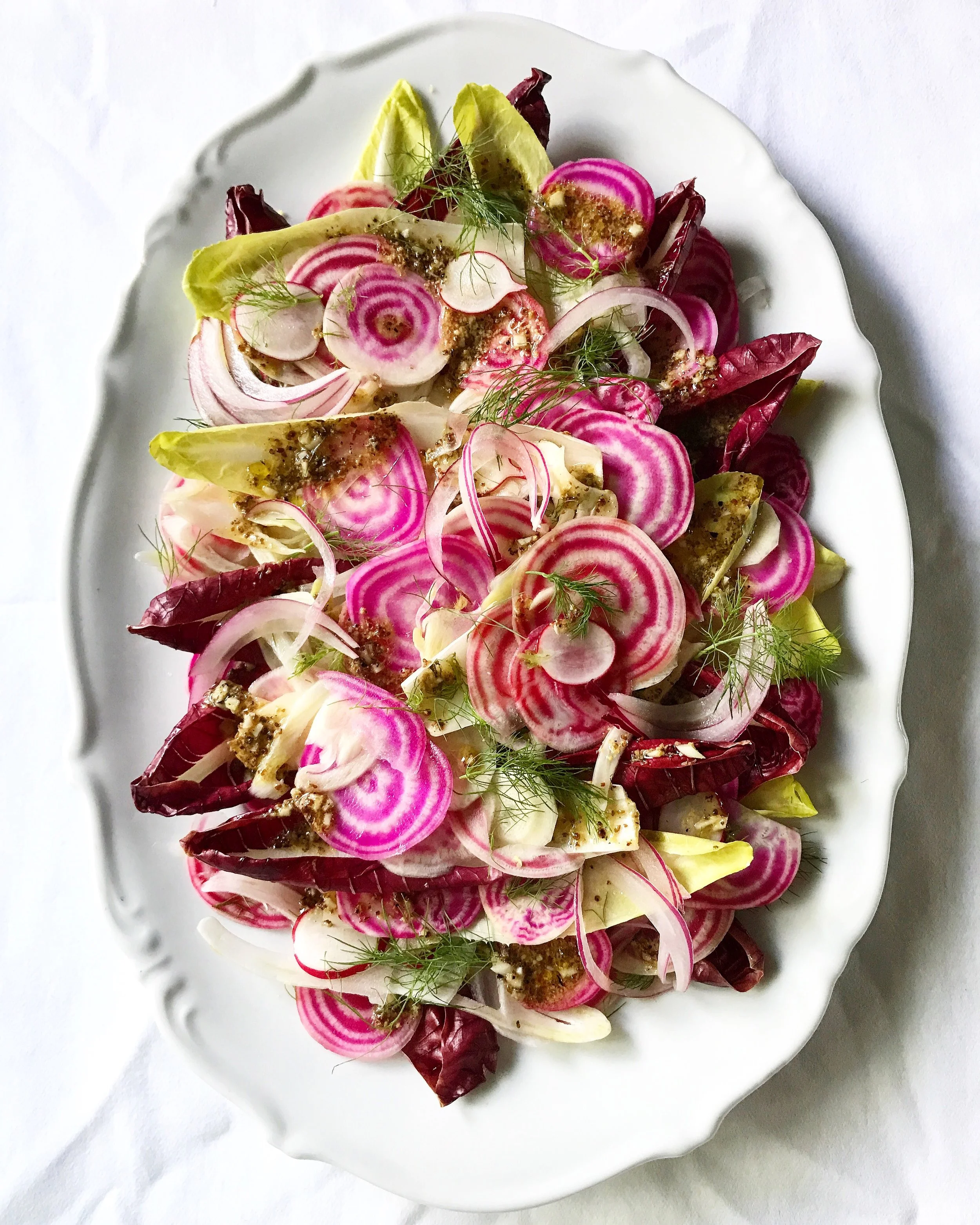 RAW BEET, FENNEL AND ENDIVE SALAD
