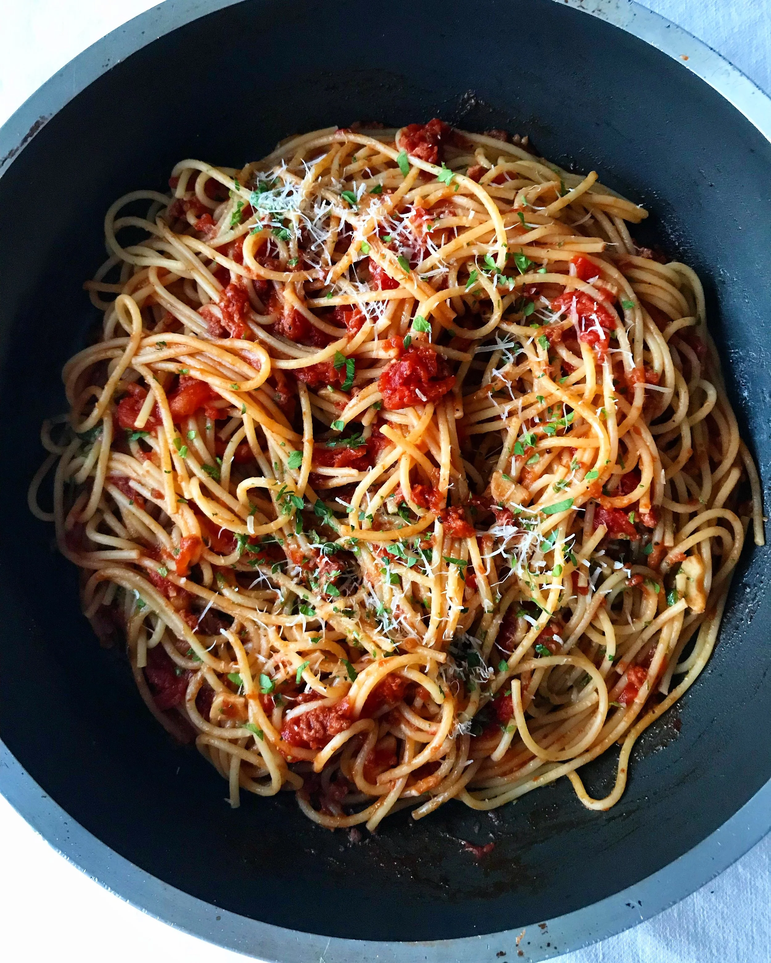 SPAGHETTI WITH N'DUJA AND TOMATO SAUCE