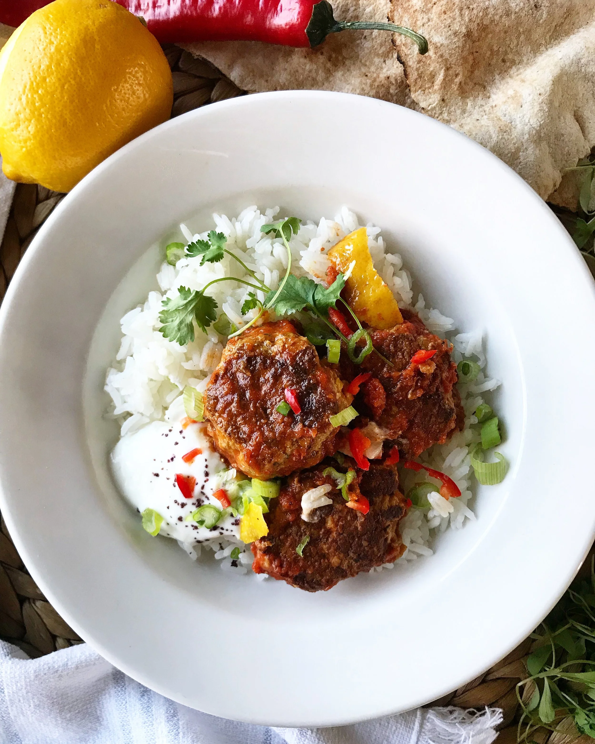 TURKEY MEATBALLS WITH MARROCAN SPICES