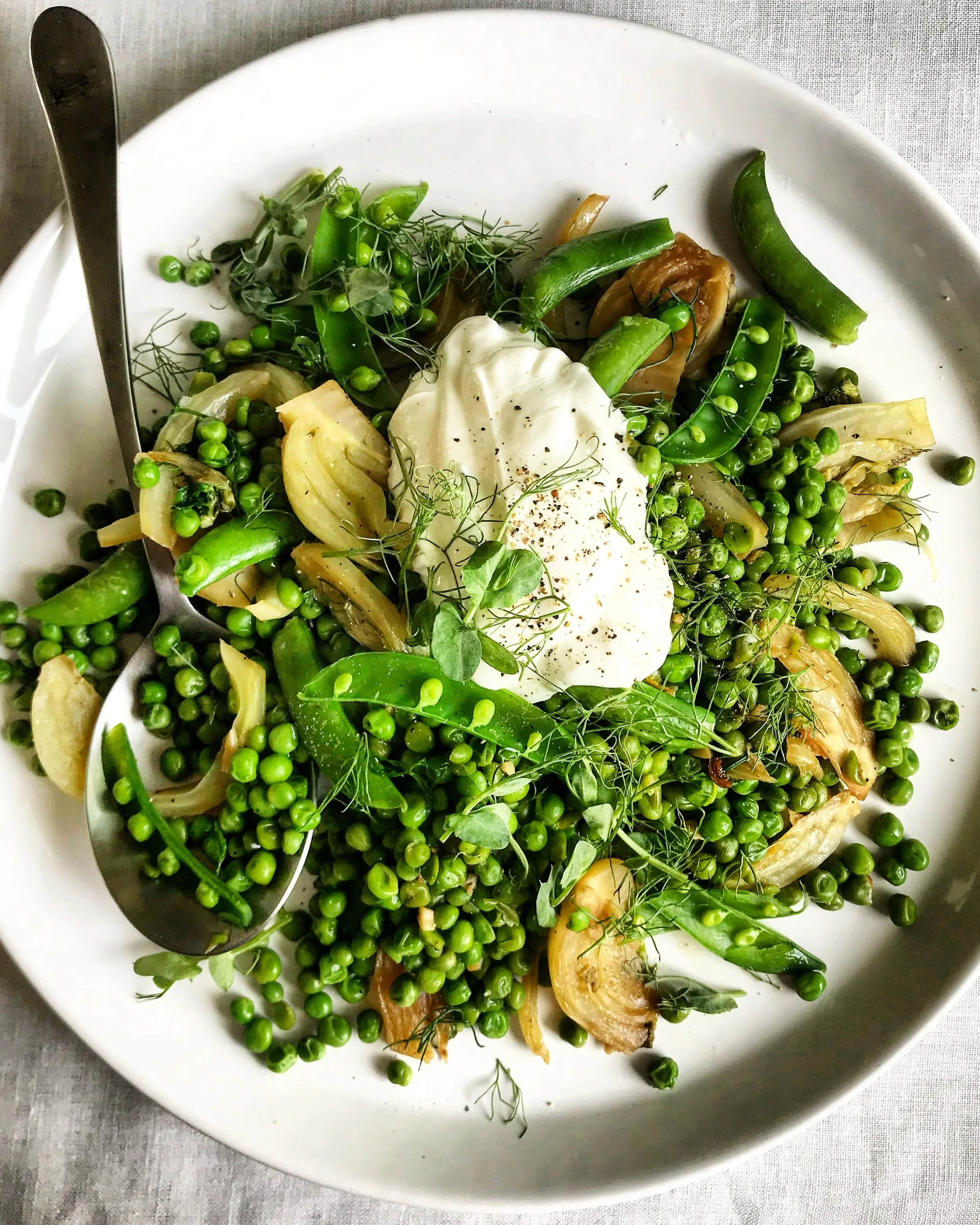 FENNEL AND PEAS