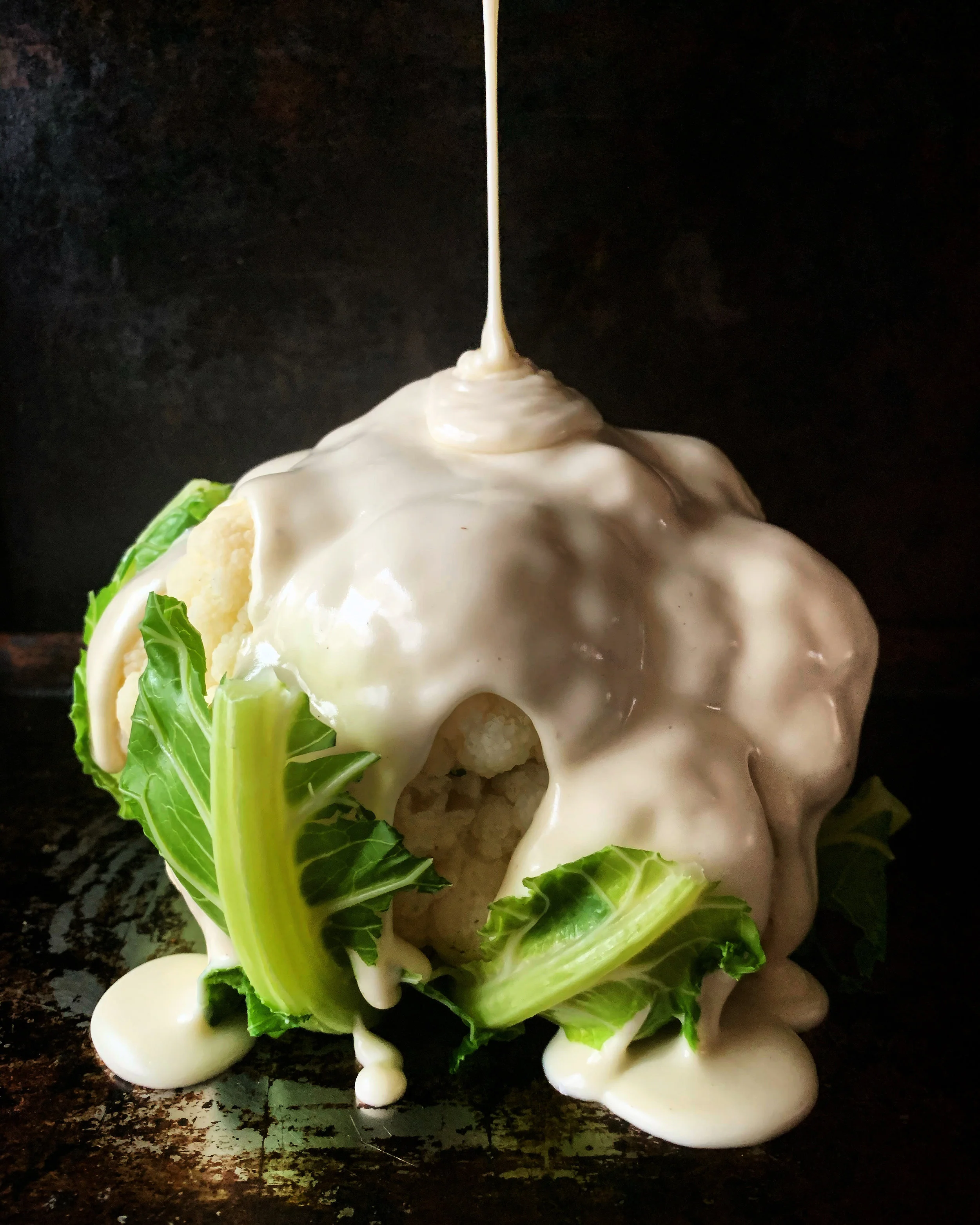 CAULIFLOWER WITH CHEESY SAUCE