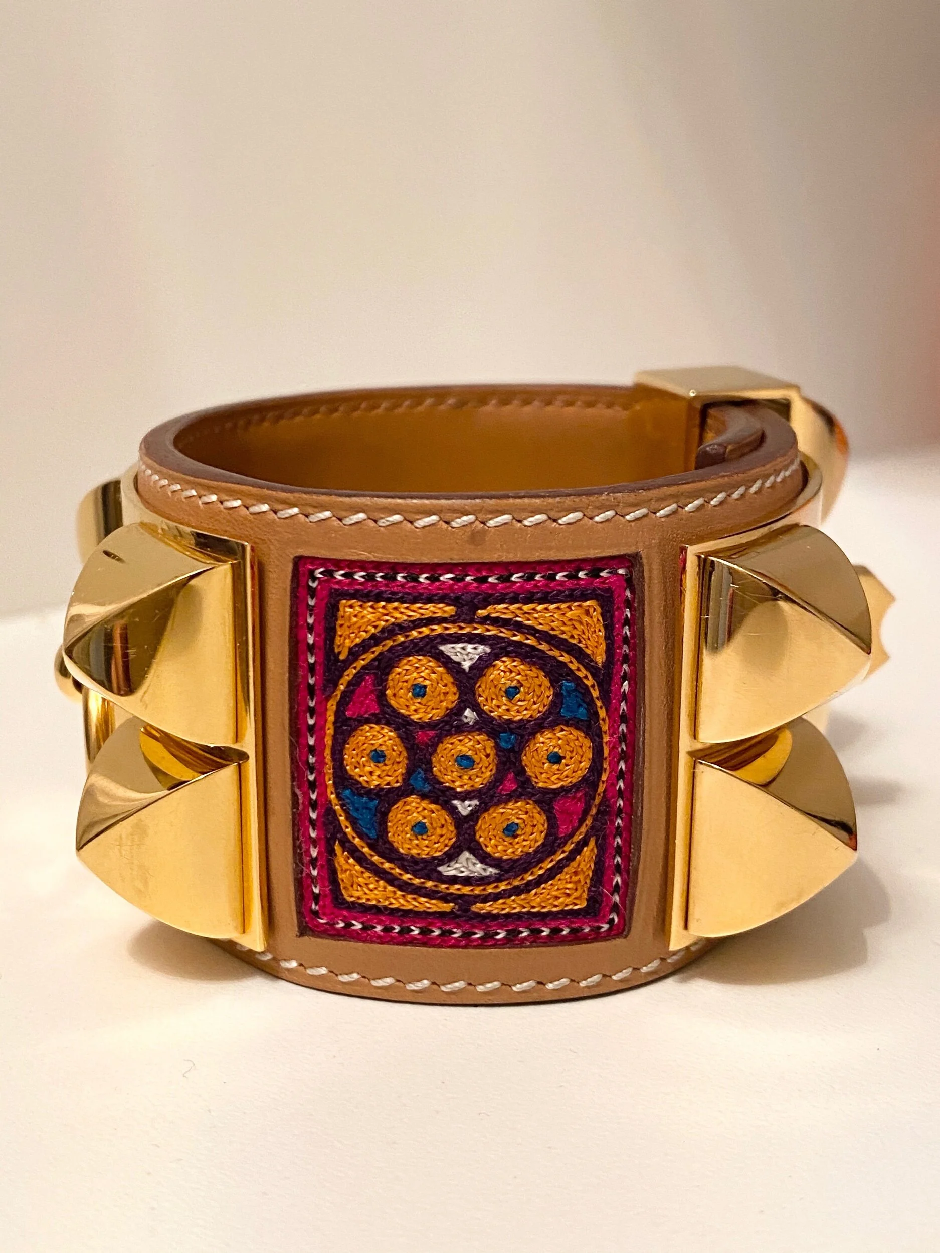 RARE Hermes "Year of India" Collier de Chien CDC Bracelet 