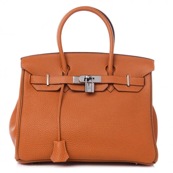 Hermes Togo Bi-Color Birkin 30 Orange Fauve AVAILABLE FOR SALE