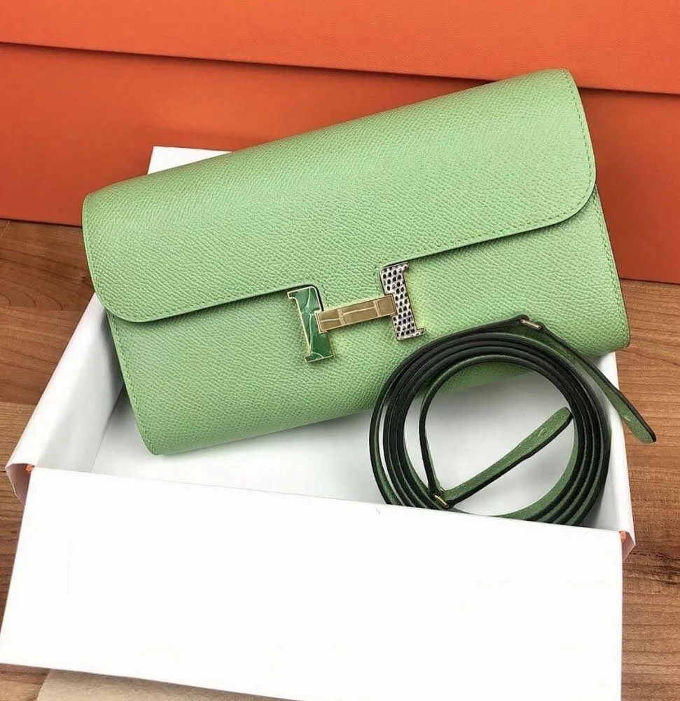 Limited Edition HERMES Constance To Go Wallet with EXOTICS