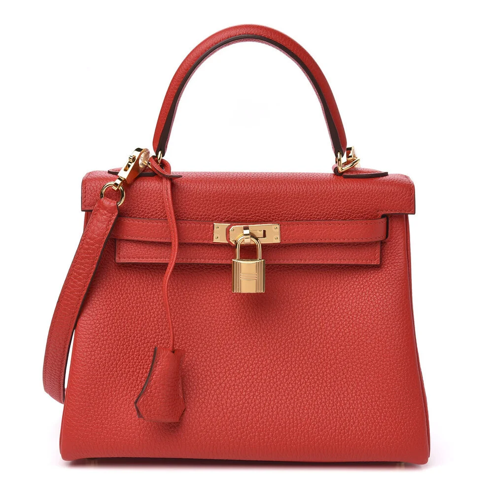 HERMES Togo Kelly Retourne 25 Rouge De Coeur AVAILABLE FOR SALE