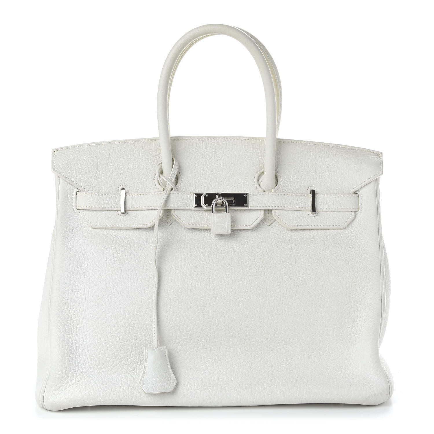 Hermes Taurillon Clemence Birkin 35 White AVAILABLE FOR SALE ...
