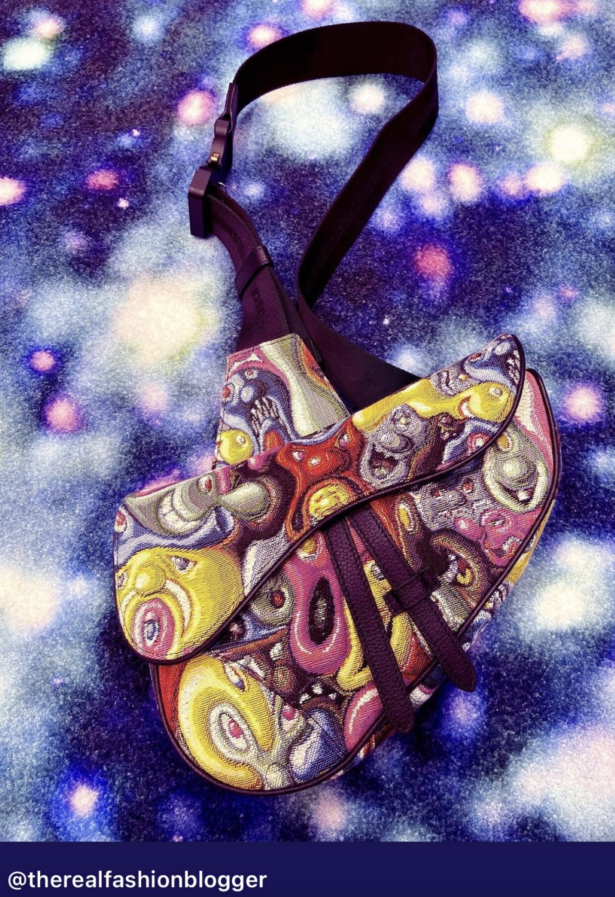Dior X Kenny Scharf Saddlebag 2021