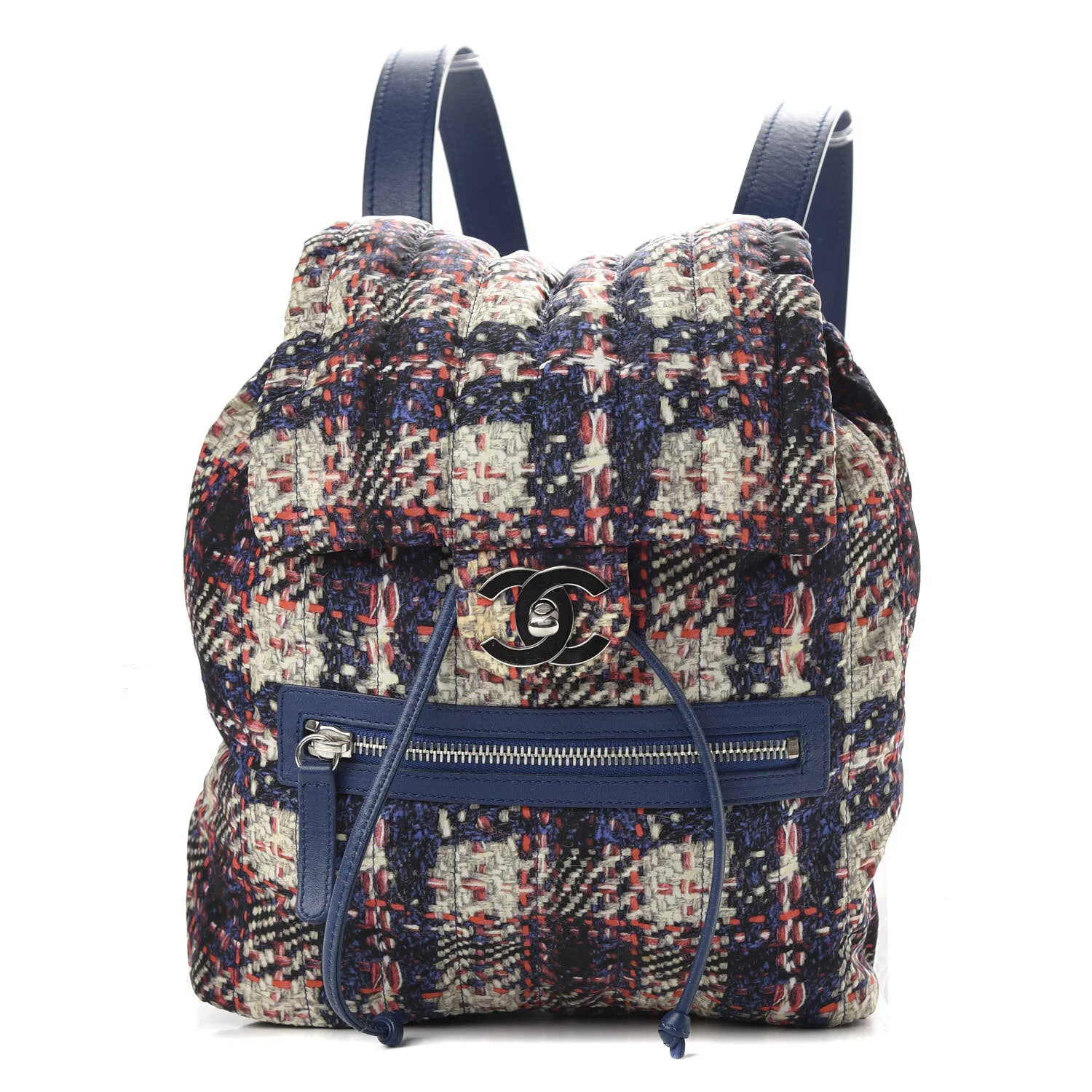 CHANEL Lambskin Nylon Tweed Printed Backpack Multicolor AVAILABLE FOR SALE