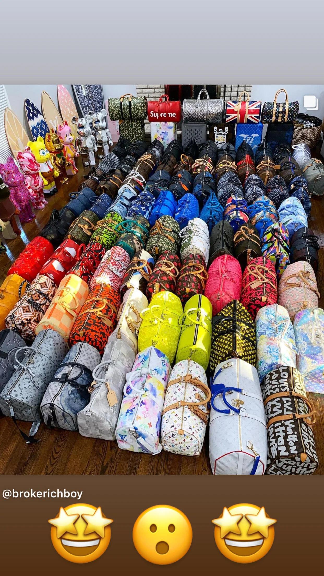 Worlds Largest Louis Vuitton KEEPALL Bag Collection