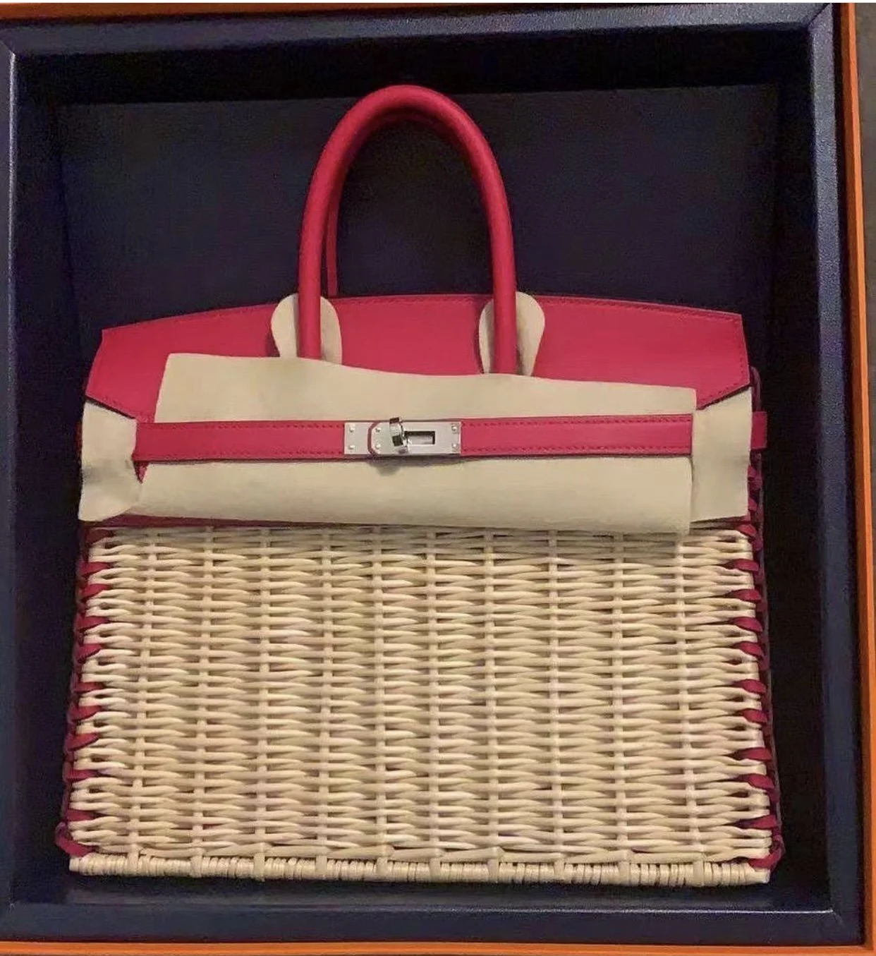 Hermès Picnic Birkin Frambroise with Palladium Hardware