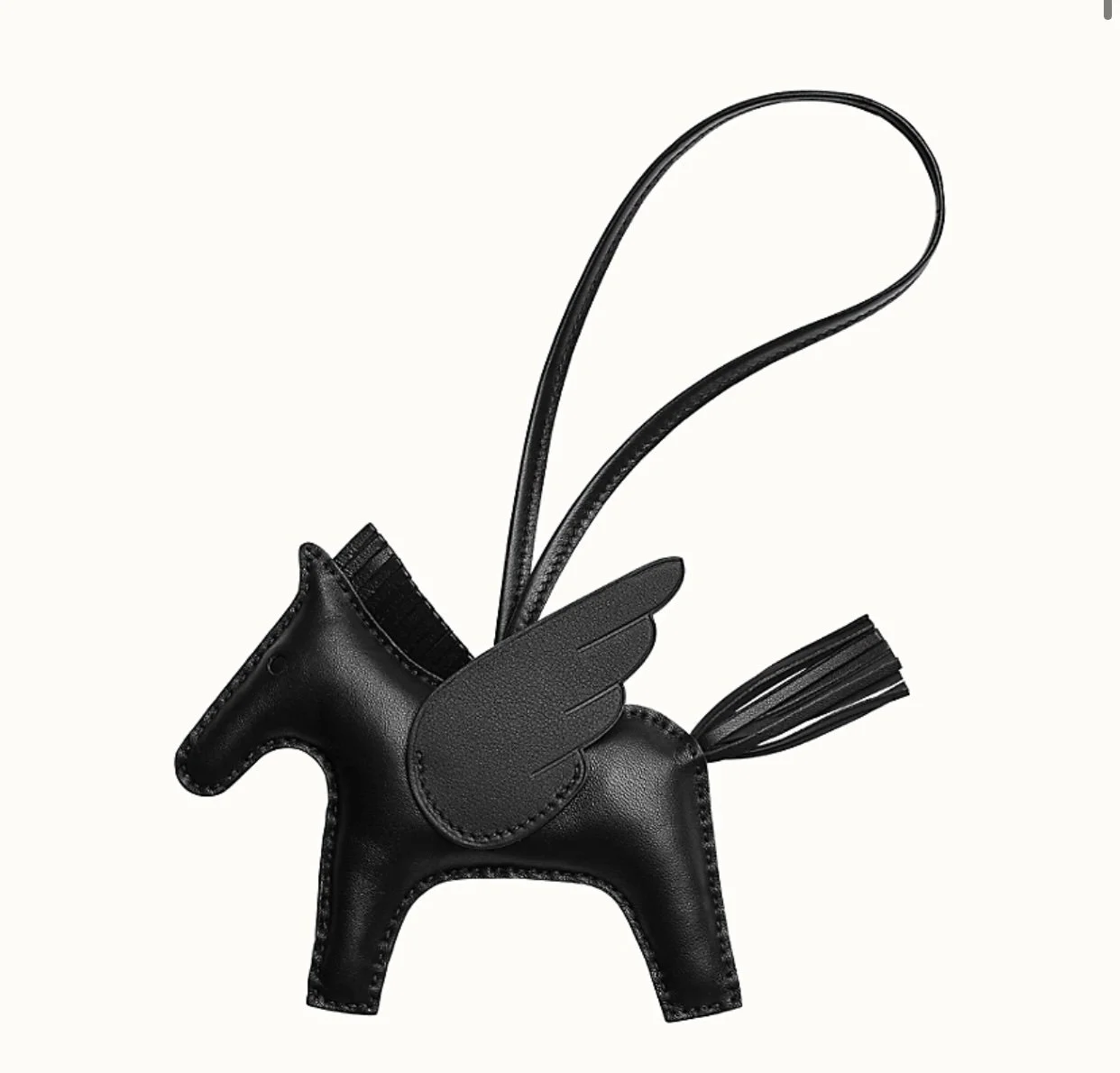 Hermes Pegase SO BLACK Bag Charm 
