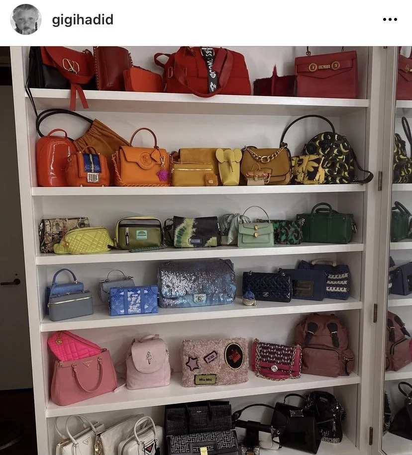 A Peak Inside GIGI Hadid Purse Closet
