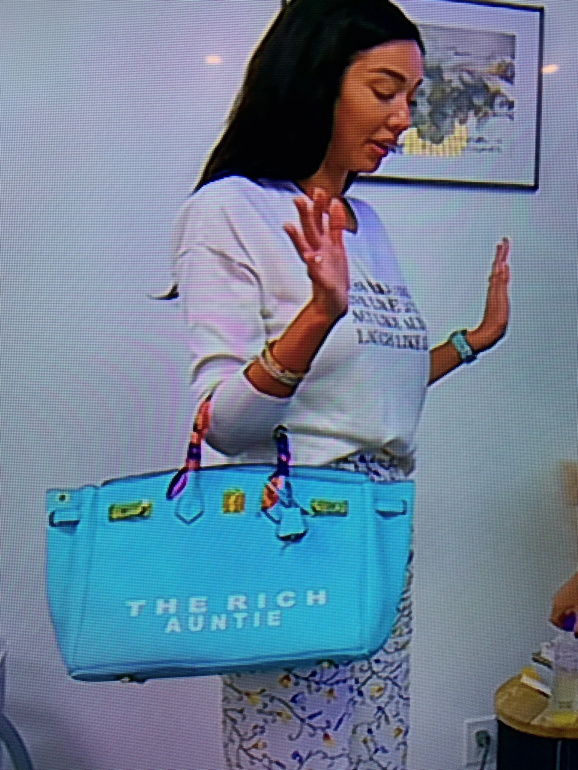 Noella Bergener from RHOC with her Customized Hermes Birkin Bag