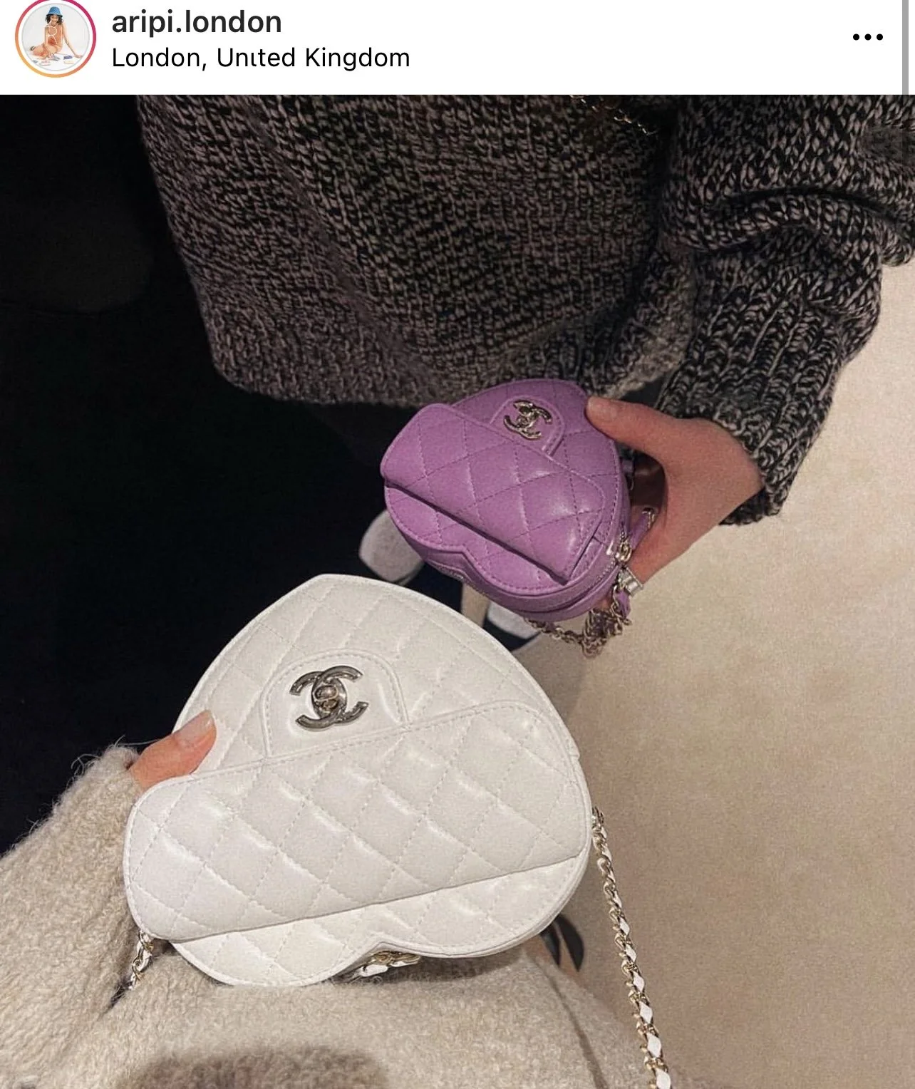 New Chanel Heart Bags