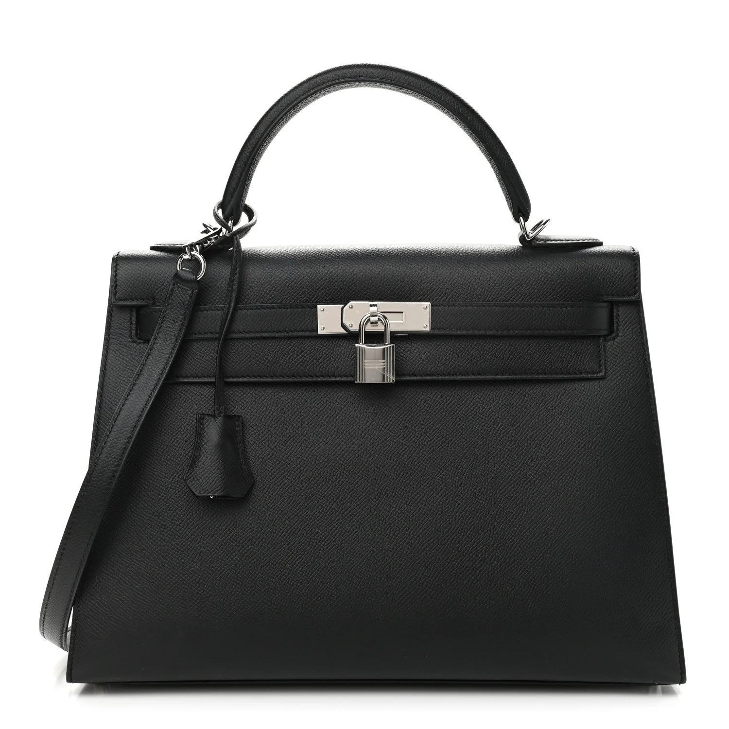 HERMES Epsom Kelly Sellier 32 Black For Sale