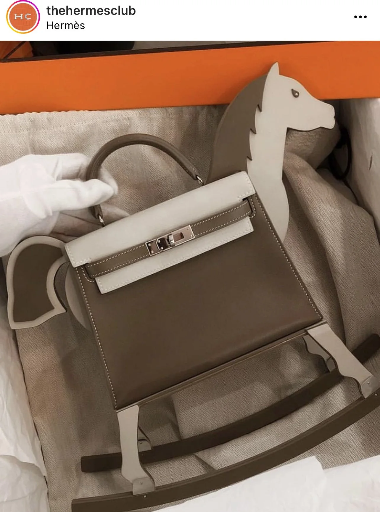 SUPER RARE Hermes Kelly Rocking Horse Bag