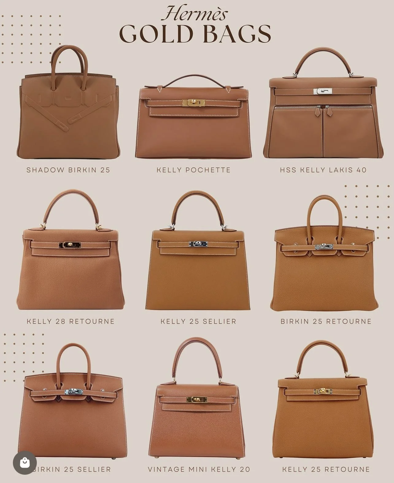 Hermes Gold Bags 2023