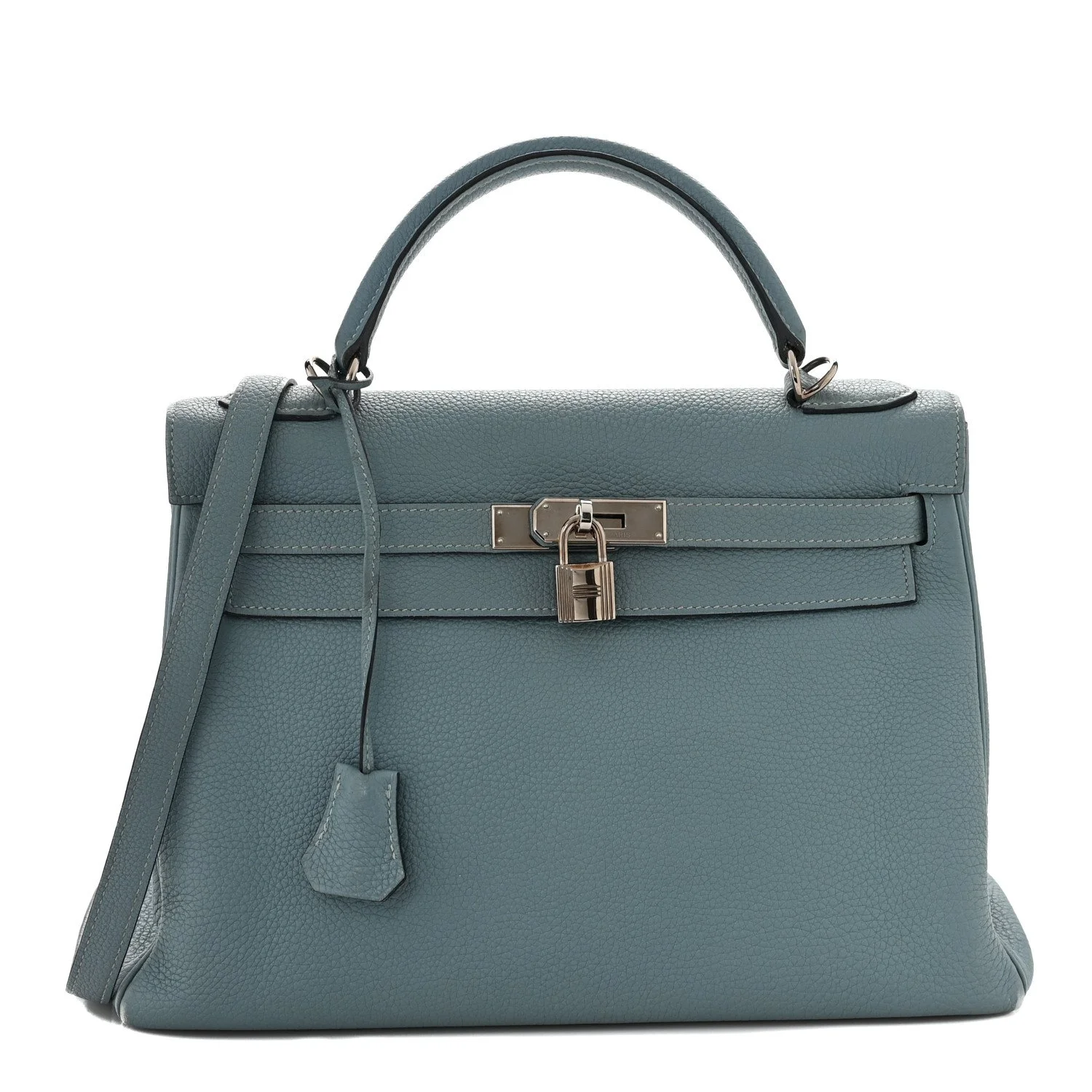 HERMES Togo Kelly Retourne 32 Ciel For Sale
