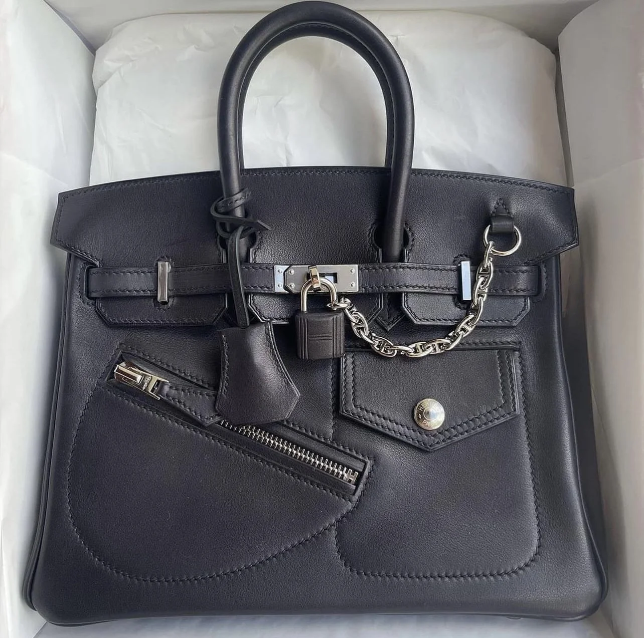 Limited Edition Hermes Rock Birkin 25cm