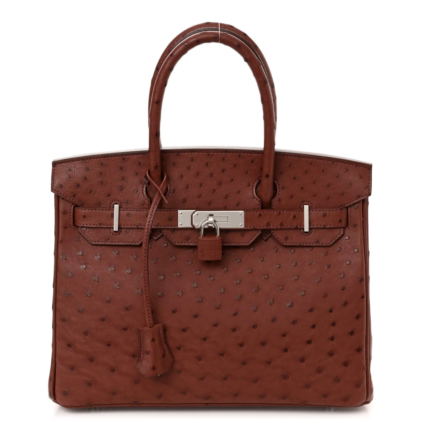  HERMES Ostrich Birkin 30 Brique For Sale