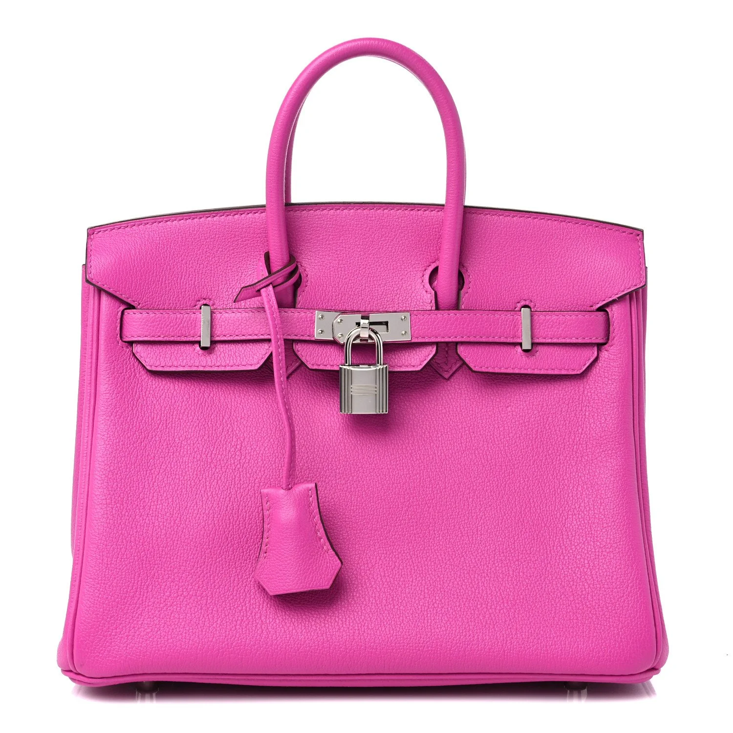 HERMES Verso Birkin 25 in Magnolia and Rouge Casaque For Sale