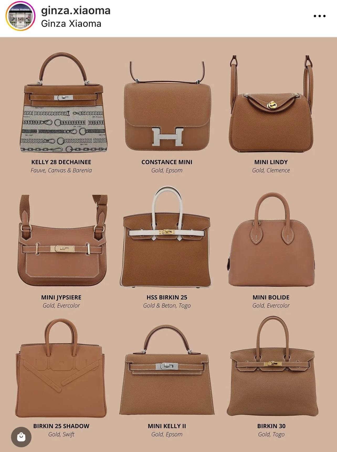 Hermes Gold Leather Bag Guide 2023