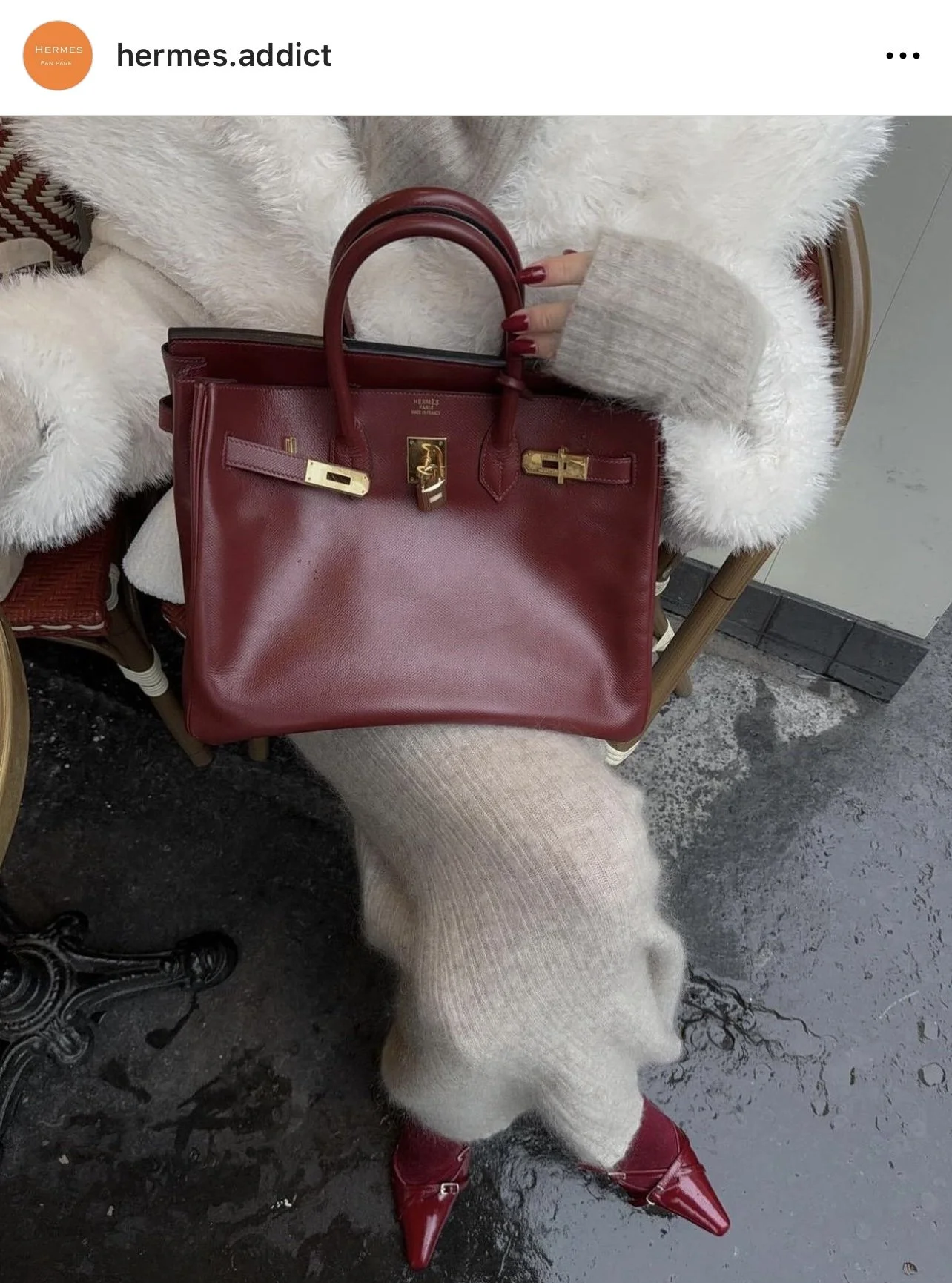 Hermes Red Birkin For the Holidays