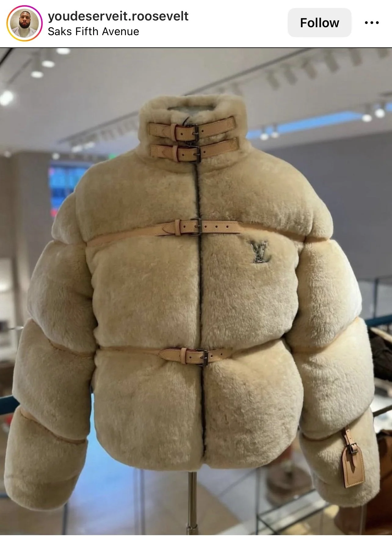New Louis Vuitton Shearling Jacket 2024