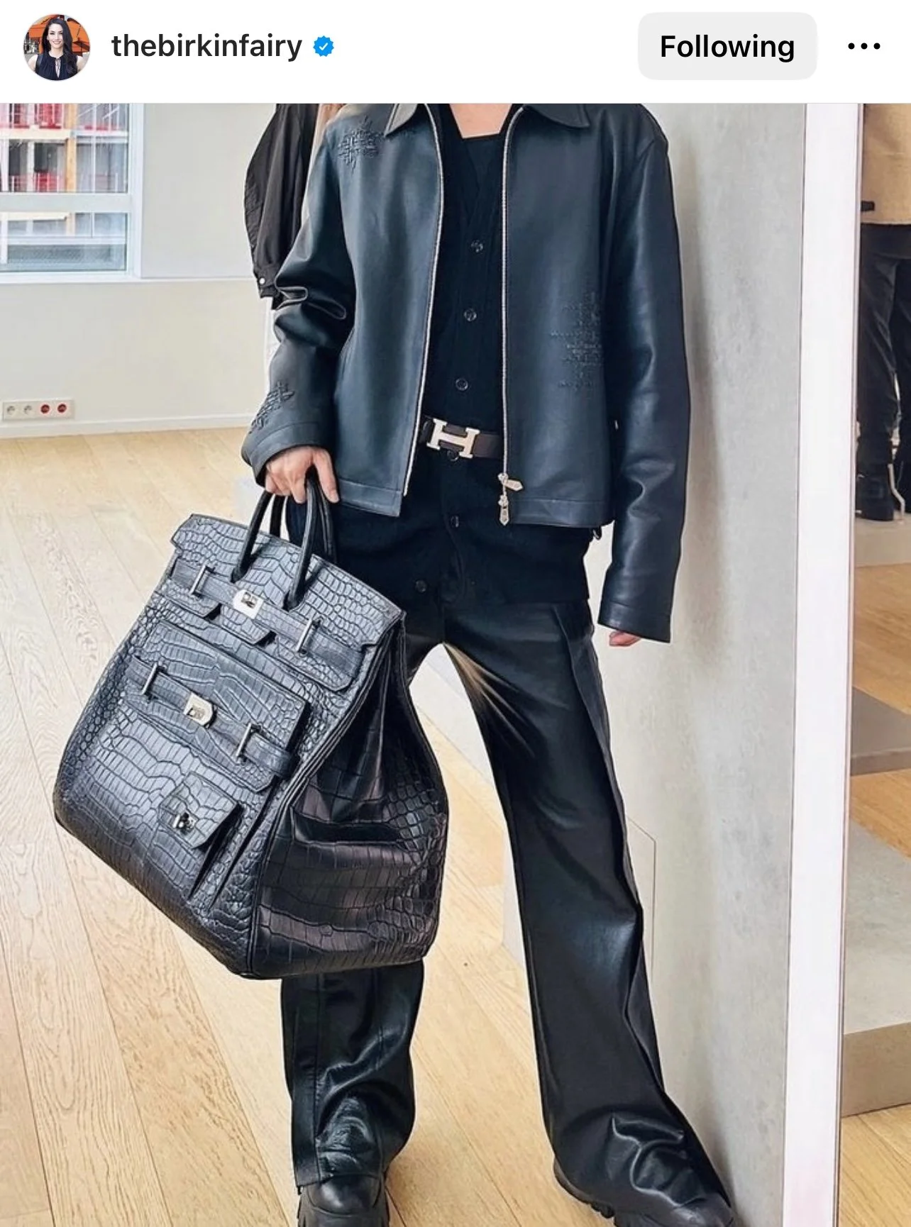 Limited Edition Hermes HAC Matte Crocodile Bag 2024